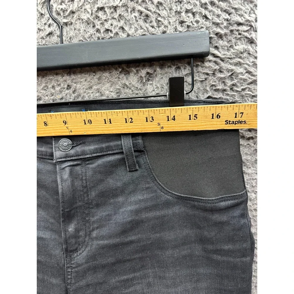 Paige Noella Straight Maternity Denim Jean Black Willow Womens Size 28